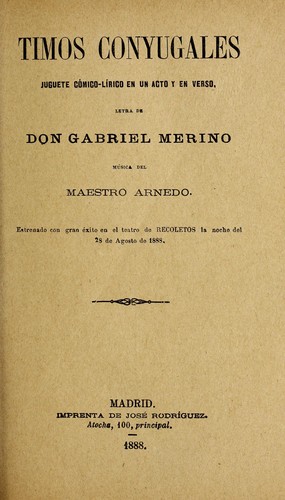 Portada de Timos conyugales