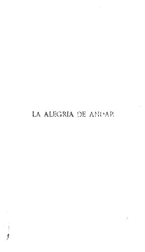 Portada de La alegría de andar