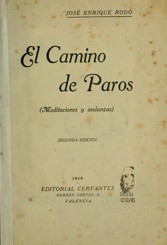 Portada de El camino de Paros