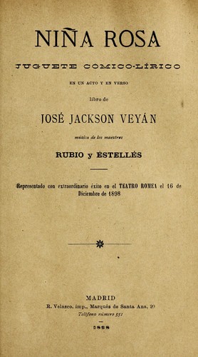 Portada de Niña Rosa
