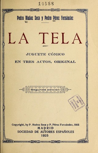 Portada de La tela