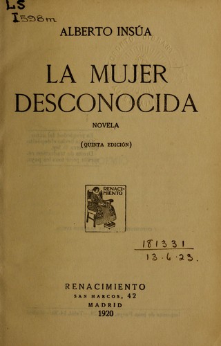 Portada de La Mujer Desconocida