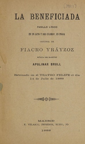 Portada de La beneficiada