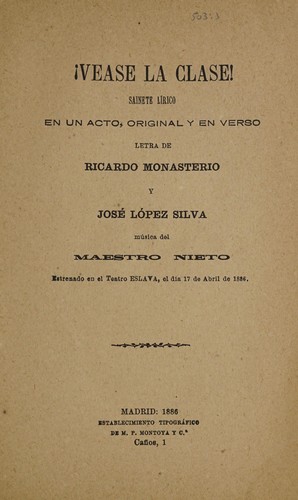 Portada de Véase la clase!