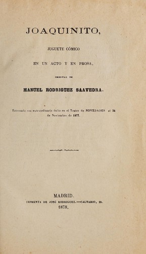 Portada de Joaquinito