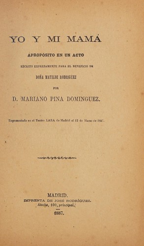 Portada de Yo y mi mamá