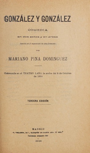 Portada de González y González