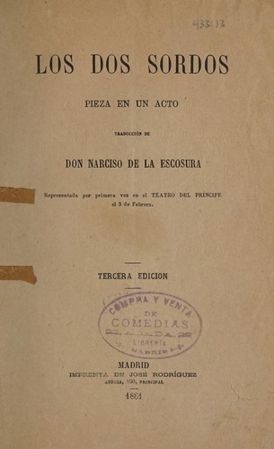Portada de Los dos sordos