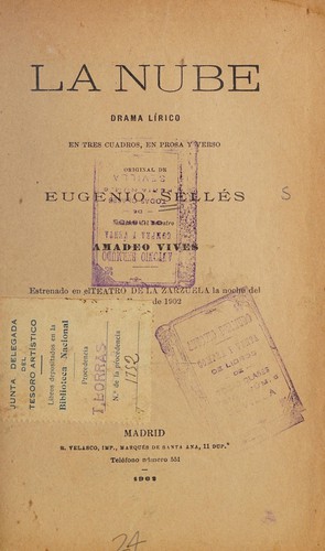 Portada de La nube