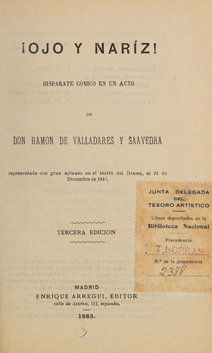 Portada de !Ojo y naríz!