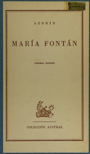 Portada de María Fontán