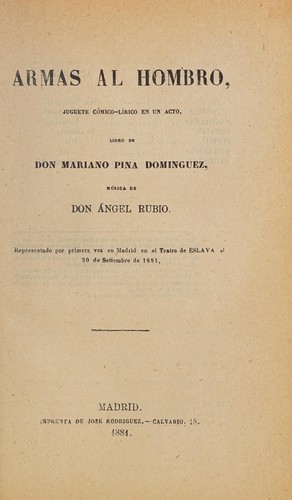 Portada de Armas al hombro