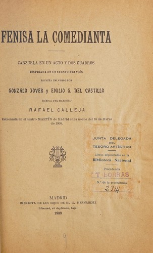 Portada de Fenisa la comedianta