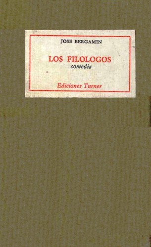 Portada de Los filólogos: comedia