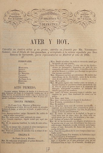 Portada de Ayer y hoy