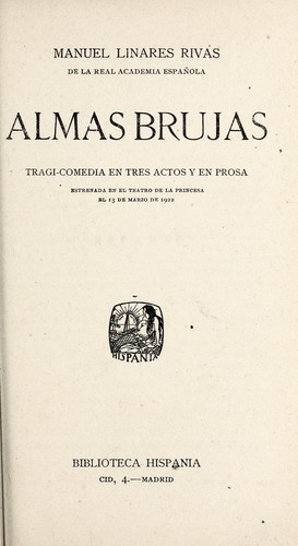 Portada de Almas brujas