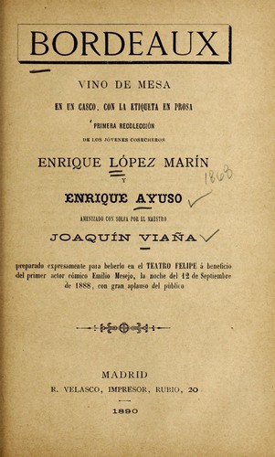 Portada de Bordeaux