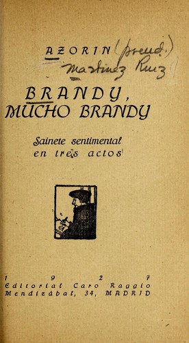 Portada de Brandy, mucho brandy