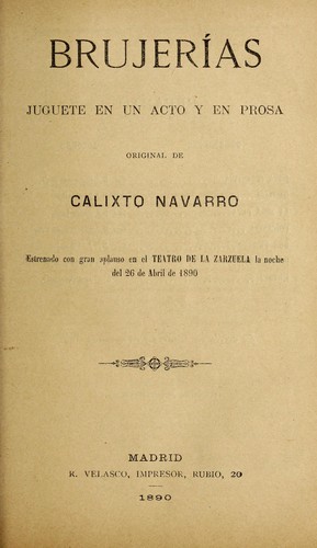Portada de Brujerías