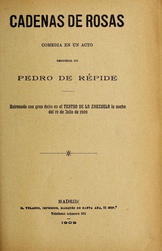 Portada de Cadenas de rosas