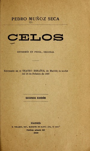 Portada de Celos