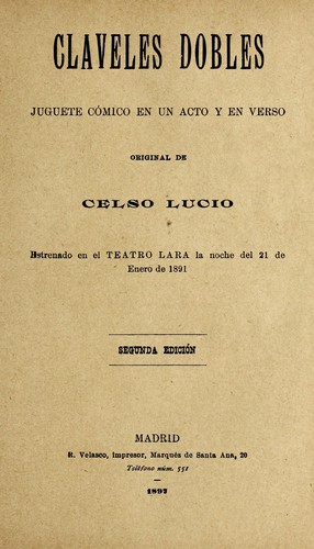 Portada de Claveles dobles
