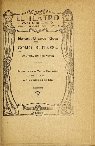 Portada de Como buitres