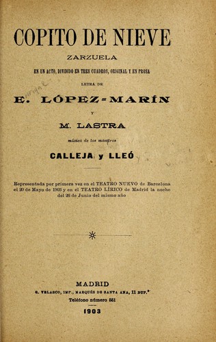 Portada de Copito de nieve