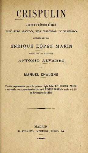 Portada de Crispulín