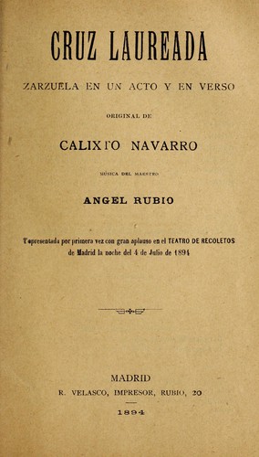 Portada de Cruz laureada