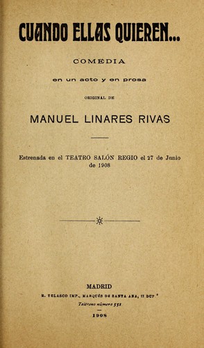 Portada de Cuando ellas quieren