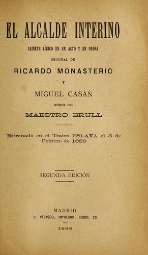 Portada de El alcalde interino