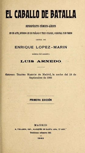 Portada de El caballo de batalla
