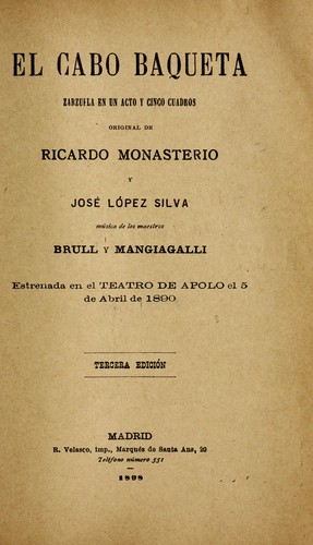 Portada de El cabo baqueta