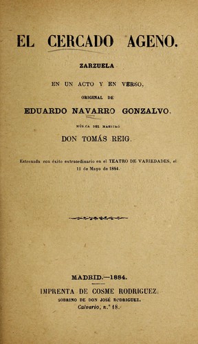 Portada de El cercado ageno