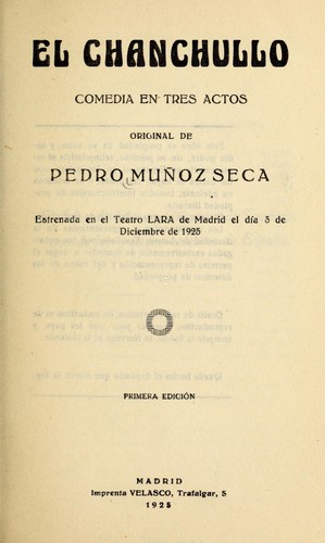 Portada de El chanchullo