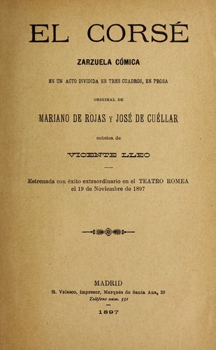 Portada de El corsé