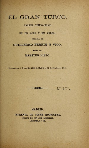Portada de El gran turco