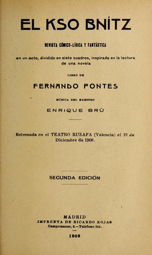Portada de El Kso Bnítz