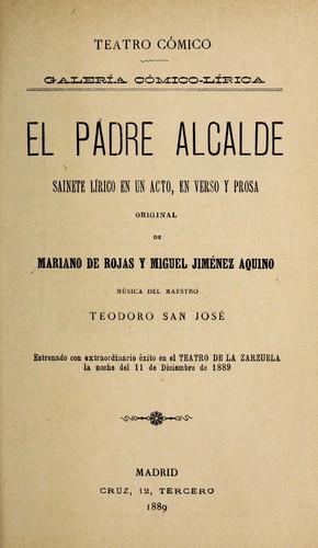 Portada de El padre alcalde