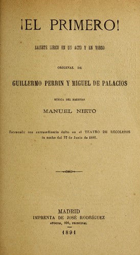 Portada de !El primero!
