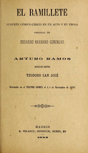Portada de El ramillete