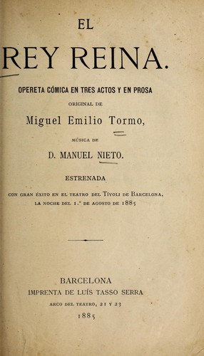 Portada de El rey reina