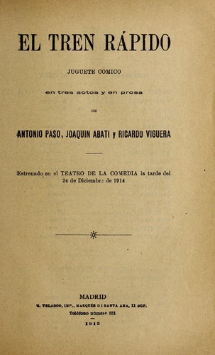 Portada de El tren rápido