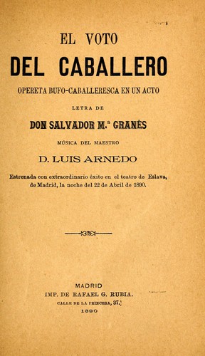 Portada de El voto del caballero