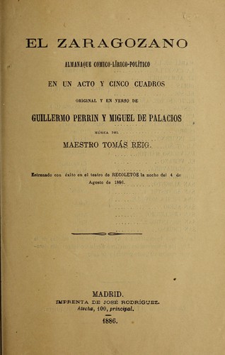 Portada de El zaragozano