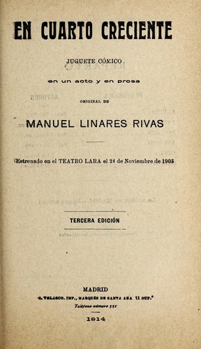 Portada de En cuarto creciente