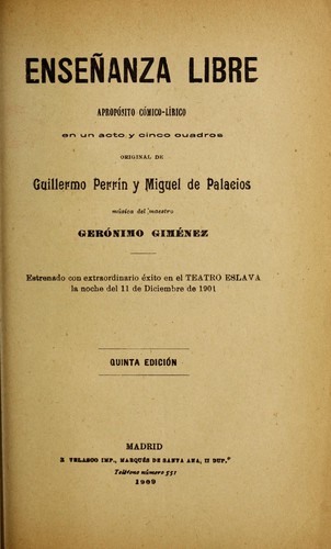 Portada de Enseñanza libre