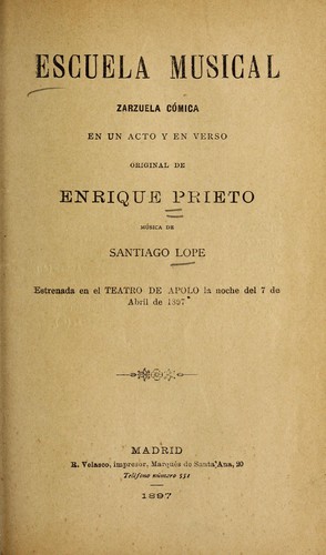 Portada de Escuela musical