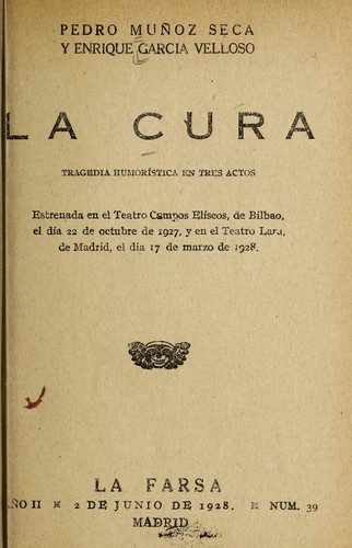 Portada de La cura